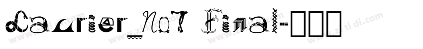 Laurier_No7 Final字体转换